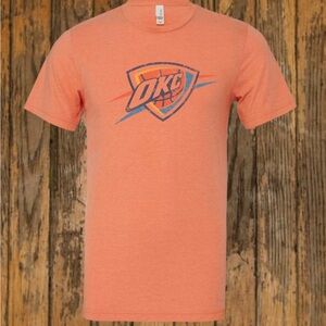 Oklahoma City Thunder Orange Graphic T-Shirt VINTAGE